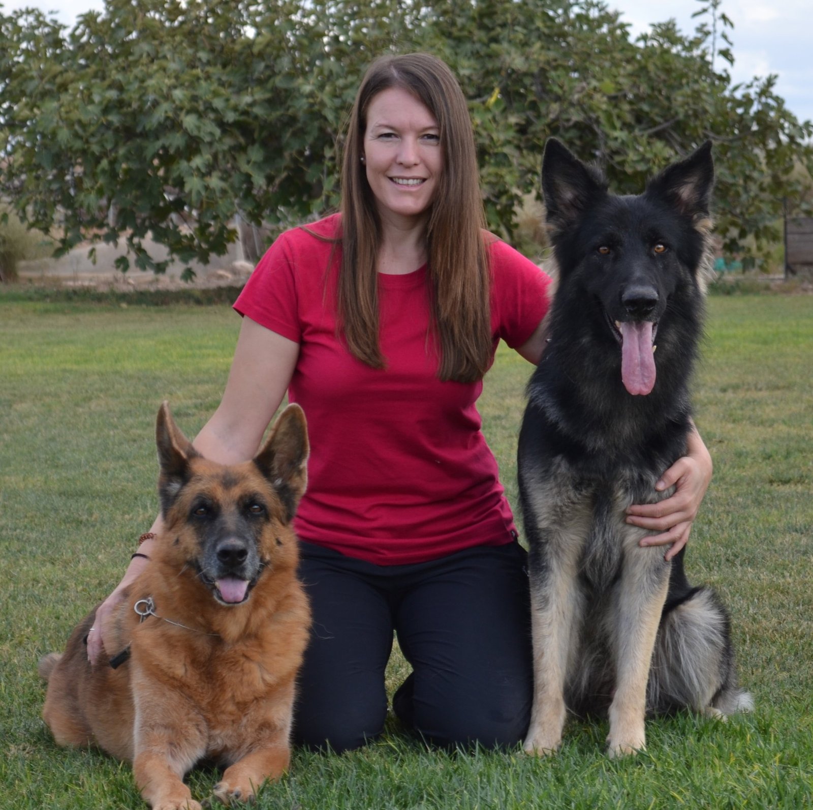 Fotografía de Belén Tinoco con perros